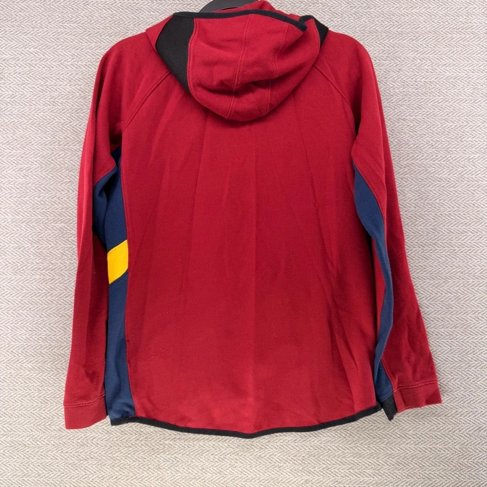 Nike Cleveland Cavaliers Hoodie Kids L 14/16 Red Dri-FIT NBA Basketball Zip Up